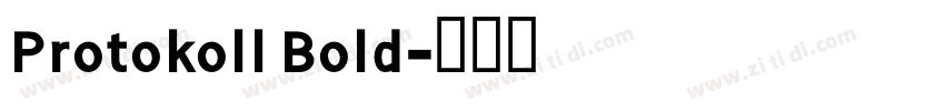 Protokoll Bold字体转换